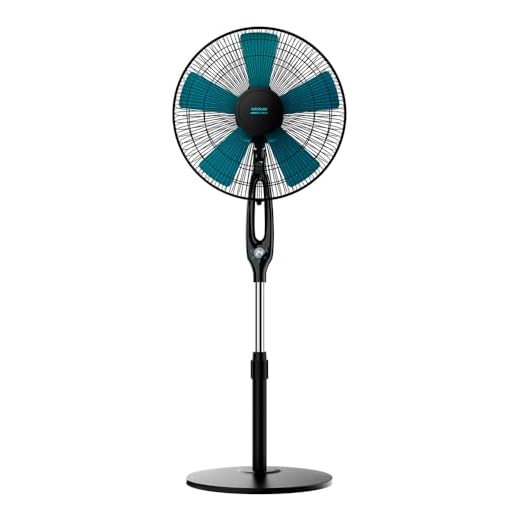 Cecotec Ventilador de Pie con Mando a Distancia EnergySilence 560 Max Smart. 45W, Diámeto de 16", 5 Aspas, Temporizador 12h, Pantalla LED, Control Táctil, Oscilación Automática de 80º