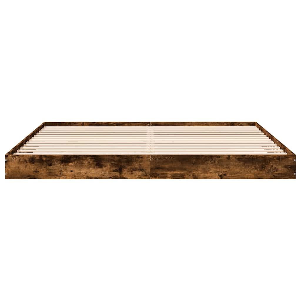 vidaXL Giroletto Rovere Fumo 180x200 cm in Legno Multistrato