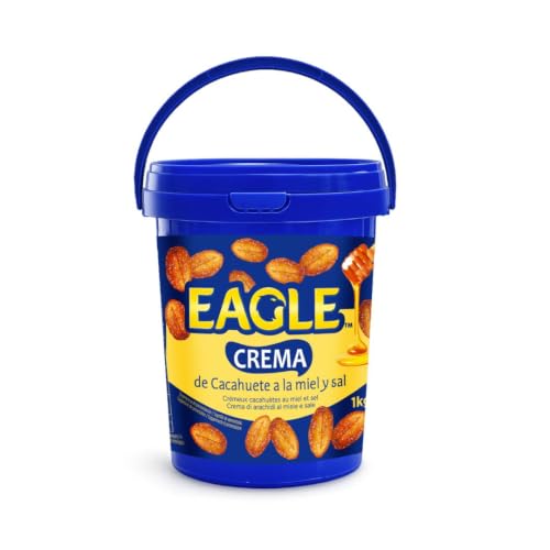 Eagle - Crema de Cacahuete Frita con Miel y Sal, 1 Kg