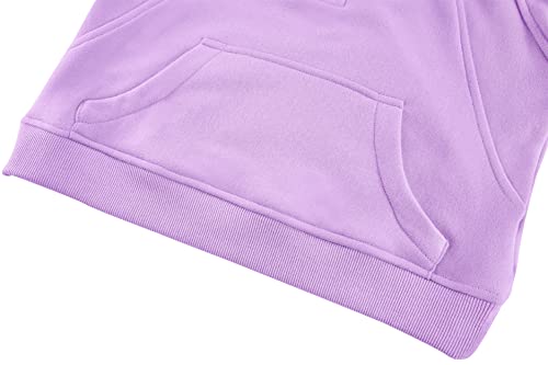 Batermoon Girls' Hoodies Sweatshirts Half Zipper Pullover Crop Tops For Teen Girls Long Sleeve Sweater Thumb Hole Purple thumb #6