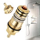 94282000 Cartuccia termostatica in ottone per docce Hansgrohe, garantisce un controllo preciso della temperatura, compatibile con la serie Ecostat, ideale per famiglie