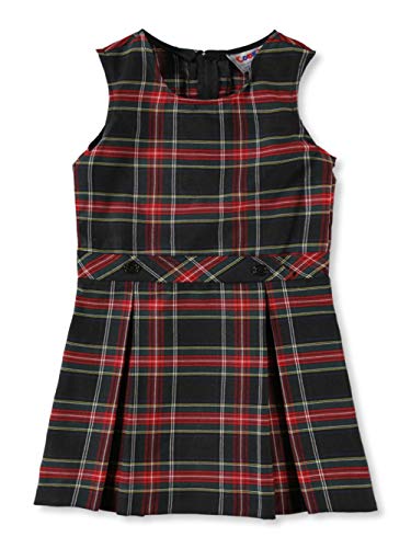 Cookie's Little Girls' Bib Front Jumper with Kick Pleats (Sizes 2-6X) -