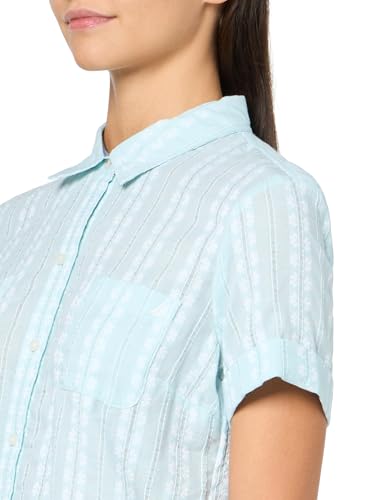 Image of Nautica Women's Button Front Short Sleeve Camp Shirt