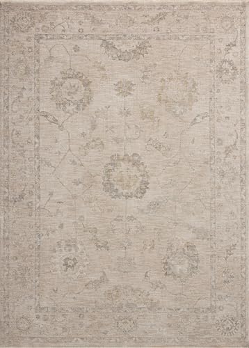 Image of Loloi Chris Loves Julia Louisa Oatmeal /Slate 9'-6 inch x 13'-1 inch Area Rug
