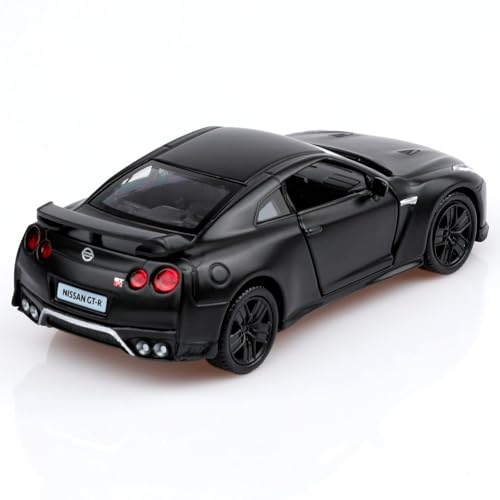 Modelo Nissan GTR a escala 1:36 Negro miniatura 2