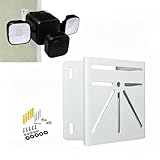 Corner Mount Compatible with Blink Outdoor 4 Floodlight Camera/Blink Outdoor 3 Floodlight Camera, 270° Wider View Metal Bracket, Weatherproof Solid Wall Corner Mounting Bracket, White