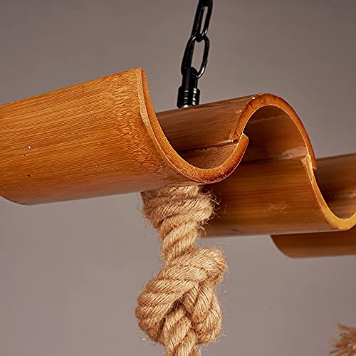 Hemp rope ceiling pendant lamp pour illuminer votre intérieur - 5