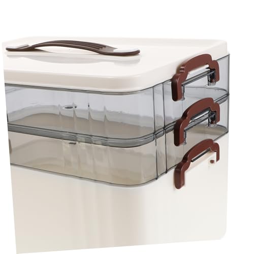 Boîte de rangement verrouillable grand volume coffret de transport clé - 4