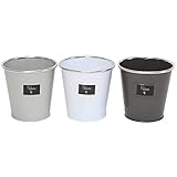 Dieses trendige Übertopfset von SIDCO verleiht Ihrem Küchengarten im Handumdrehen das gewisse Etwas. Mit den Blumenkübeln bringen Sie spielerisch mediterranes Ambiente und damit einen ganz besonders stimmungsvollen Charme in Ihr Zuhause