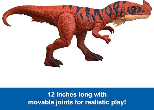 Image of Mattel Jurassic World Wild Roar Afrovenator Dinosaur Figure