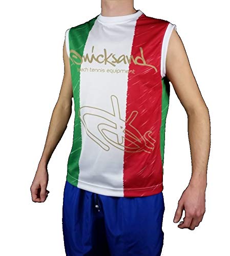 Quicksand Canotta Smanicato Beach Tennis Uomo Ragazzo (Italia, Small)