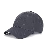 Comhats Herren Basecap Wasserdicht Sommer Mütze - Verstellbarer Wanderhut, Faltbarer Sonnenhut Schildmütze, Baseball Cap für Große Kopf, Outdoor Sommerhut, Leichter Sonnenschutz, grau 56 57 58 59 cm