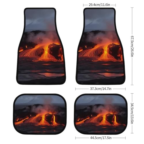 Tapis de sol de voiture imprimé toutes saisons Kilauea protégeant l'habitacle familial - 2