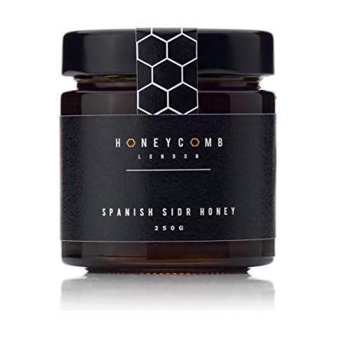 Raw Honey Organic Honey Unpasteurised UK packed Unfiltered Unheated Grade A SPANISH SIDR HONEY Raw Organic Honey Raw Unpasteurised 100% Pure Honey Natural Honey Honeycomb London 250g Cover