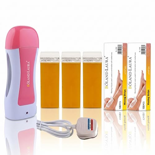 Boland Laura Wax08 Hair Removal Heater + Wax Roller + Epilator Strips