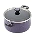 Paula Deen Riverbend Nonstick Cookware Pots and Pans Set, 12 Piece, Lavender Speckle