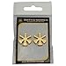 Smith & Warren Three Crossed Assistant Fire Chief Bugles Collar Brass Rank Insignia Gold Finish Fire Uniform Pin