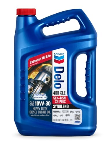 Image of Delo 400 XLE Heavy Duty Synblend Diesel Engine Oil 10W-30, 1 Gallon, Pack of 3