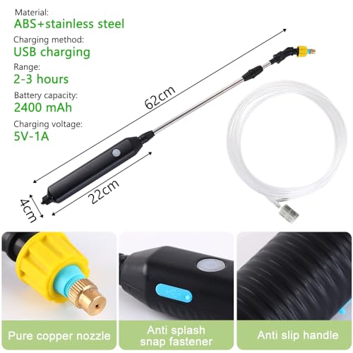 Pulvérisateur de jardin rechargeable USB polyvalent et facile à utiliser - 6