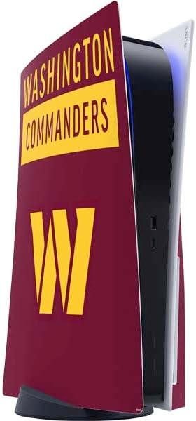 Skinit Decal Gaming Skin Compatible with PS5 Console - Officially Licensed NFL Washington Commanders Flag Design