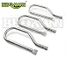 Gas Barbecue Parts Factory 10801 (3-pack) Stainless Steel Burner Replacement for Select Gas Grill Models By Costco Kirkland, Nexgrill, Harris Tweeter, Sterling Forge Courtyard, Virco Model Grills