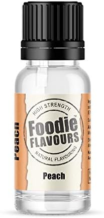 Foodie Flavours Natural Peach Flavouring, High Strength - 15ml
