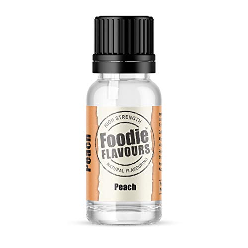 Foodie Flavours Natural Peach Flavouring, High Strength - 15ml
