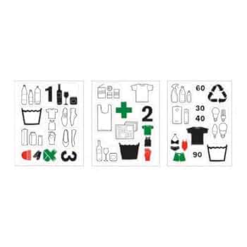 w&lt IKEA ステッカー　シール Qoo10] IKEAステッカー 40枚入り シール