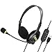 Afaneep Cuffie USB Cablate con Microfono per PC Computer Laptop Cuffie Stereo Riduzione del Rumore Cuffiette On Ear per Call Center Skype Chat Conference Call Videoconferenza Ufficio