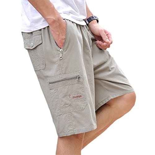 Short cargo militaire coton pour éviter l'encombrement avec ses poches gris clair XL