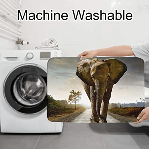 3D Elefant Badematte Set 3 Stück Badezimmer Anti-Rutsch Teppich Set für Badezimmer Küche Schlafzimmer – Bild 8