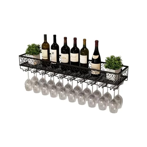 Botellero de Pared de Gran Capacidad para Montar en la Pared, para Sala de Estar, diseño Industrial, Soporte para Vino, decoración de Pared para el hogar, Bar, Cocina y Comedor.