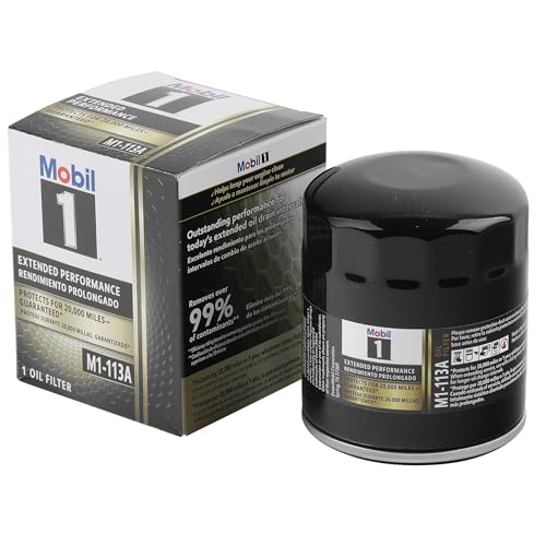 MobilOil Filter, Extended Performance, Canister, Screw-On, 3.08 in Tall, 13/16-16 in Thread, Steel, Black, GM, Each by Mobil - Used condition - US$11.01