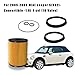 2PCS 16146757196 Fuel Filter Kit with O-Rings Seal Fit for R50 R52 R53 R55 R56 R57 R58 Clubman Convertible Hatchback 2002-2015