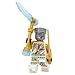 LEGO Ninjago Crystalized: Golden Zane Minfigure with Ice Weapon