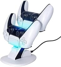 A base é adequada para PS5 gamepad, TwiHill, suporte de gamepad dual PS5 e acessórios PS5 (Branco)