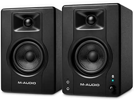 M-Audio BX3BT 3.5" Bluetooth Studio Monitors, HD PC Speakers for Recording and Multimedia with Music Production Software, 120W, Pair