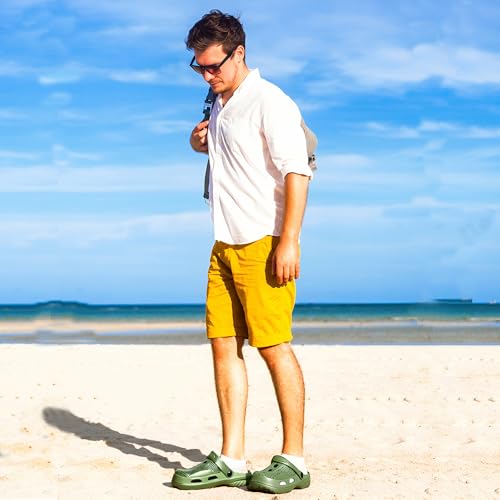 Image of SOSOWHLTE Men's Women's Arch Support Clogs,Unisex Garden Shoes Comfortable Slip-on Outdoor Sandals Slippers for Beach Casual