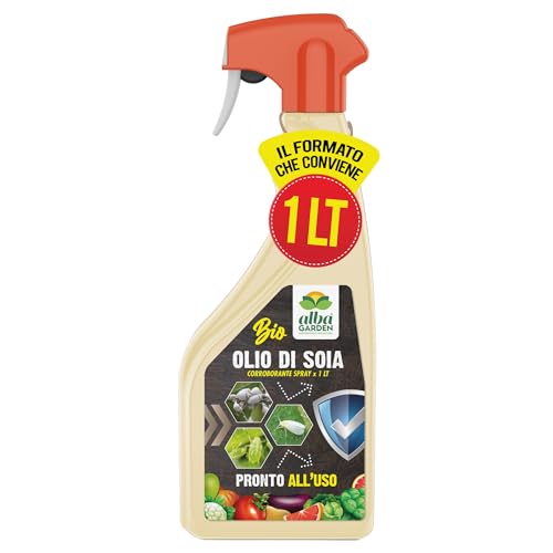 Albagarden - Olio Bianco Vegetale Di Soia Per Cocciniglia, Afidi, Mosca Bianca, Insetti E Parassiti - Per Orto, Giardino E Ornamentali - Olio Vegetale