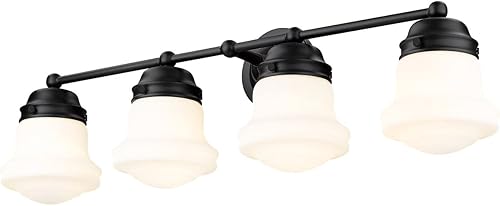 Z-Lite 4 luces tocador 735-4V-MB, negro