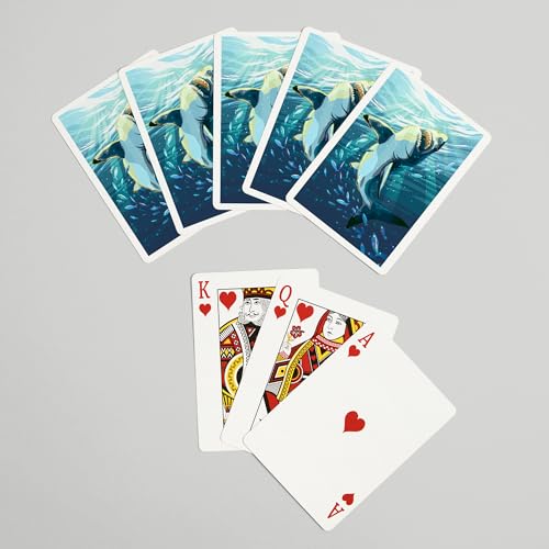 Baraja Poker Estilo Gran Tiburón Blanco 52 Cartas miniatura 7