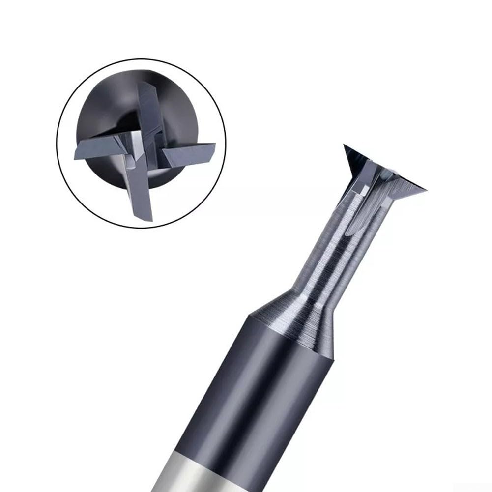 Fresa de cola de milano CNC de alto rendimiento de 6 mm, ángulo de 60 grados