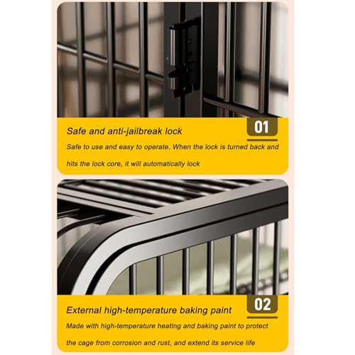 Cage pour chat intérieur anti-fuite grand modèle blanc