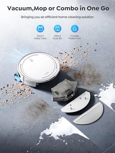Robot Vacuum and Mop Combo with Self-Empty Base