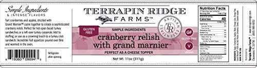 Cranberry Relish with Grand Marnier (TM) by Terrapin Ridge Farms – One 11 oz Jar - Thumbnail 4