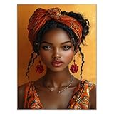 [ART MURAL ABSTRAIT DE FILLE NOIRE AFRICAINE] : Les femmes noires sont des personnes tolérantes ; les filles noires sont très douées en art. De nombreuses personnes ont des cellules artistiques talentueuses ; les filles noires sont très optimistes et enthousiastes et sourient tous les jours. Nos créations originales d'œuvres d'art de filles noires basées sur les caractéristiques ci-dessus feront sûrement de vous le centre d'attention.