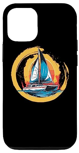 �Z�[�����O���b�g�A�Z�[�����O�Z�C���{�[�g�A�J�^�}�����{�[�g, Catamaran-boat �X�}�z�P�[�X iPhone 12/12 Pro �p