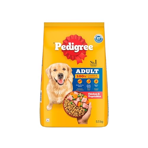 Pedigree Adult Dry Dog Food, Chicken & Vegetables, 5.5 kg, Contains 37 Essential Nutrients, 100% Complete & Balanced Food for Adult Dogs (B0BR5QYX73) Amazon Price History, Amazon Price Tracker