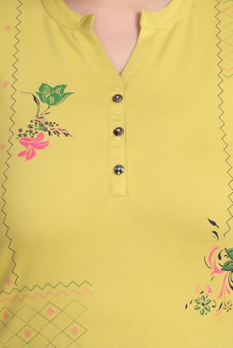 Image of In Love Women's Cotton Blend Plus Size Printed Kurti