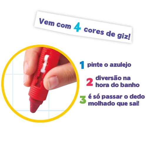 Banho colorido - Kit de Brinquedo de Banho - Toyster Brinquedos